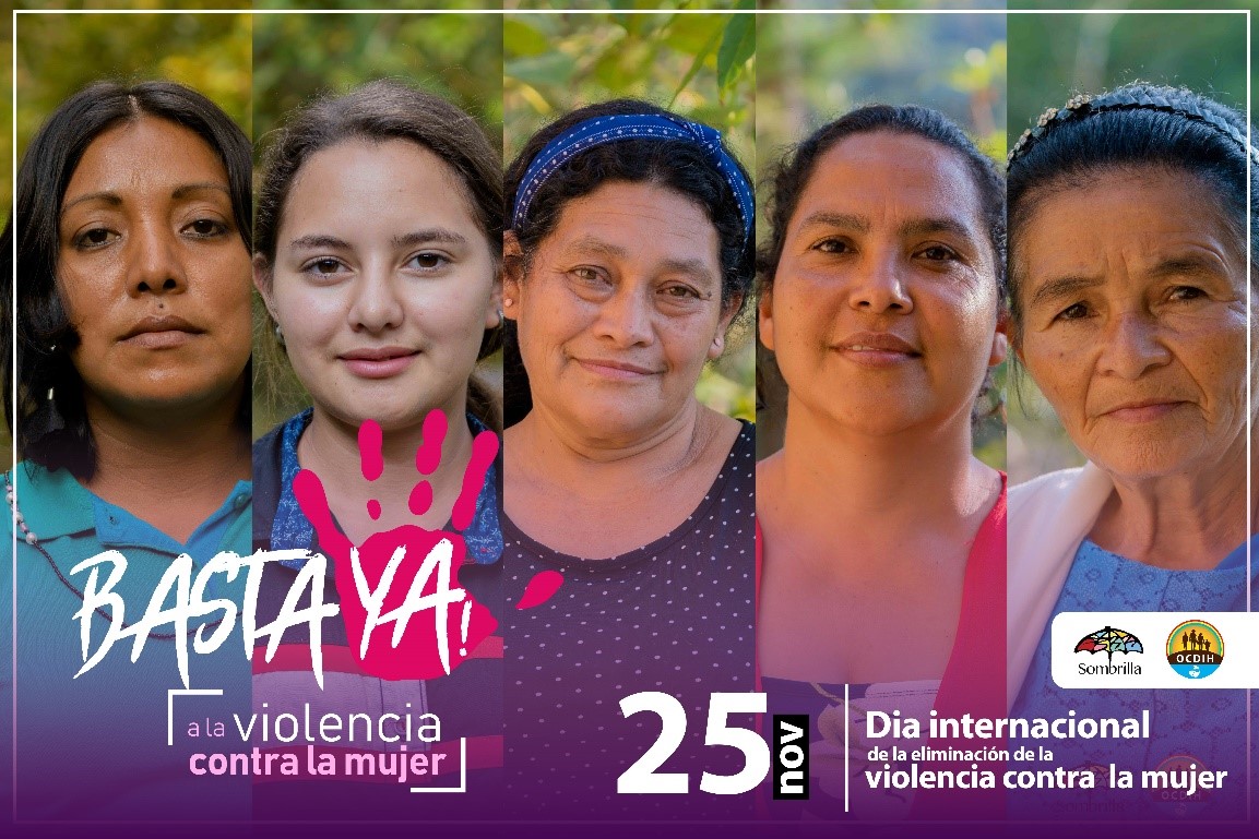 SombrillaIDS's tweet photo. Sombrilla is a proud supporter of the project Equal Access to Justice for Women in Honduras. Our partner OCDIH marked the International Day for the Elimination of Violence against women with the launch of a public awareness campaign in several communities in the Dept. of Lempira. https://t.co/lrurne6FqV