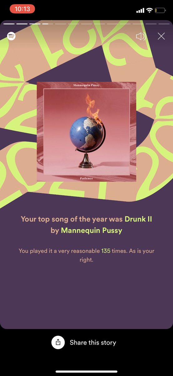 deff_steph's tweet photo. …Spotify wrapped didn’t tell me anything I wasn’t already aware of 😅. @mannequinpussy https://t.co/k2VCtIO29Y