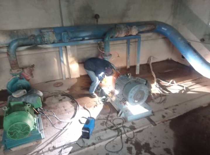 Para mejorar el servicio de agua potable a 85 mil habitantes del municipio Páez en Apure, el Pueblo Trabajador de <a href="/hidrollanos/">Hidrollanos C.A.</a> ejecutó  mantenimiento correctivo en equipo horizontal ​de 100Hp, en el área de distribución de la Planta Potabilizadora Manga del Río Guasdualito