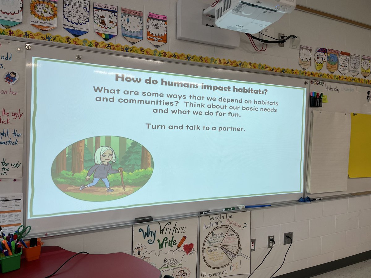 Mrs_Grybas's tweet photo. Today 4C engaged in some meaningful learnings about how humans impact habitats. Ss held some great discussions on the pros and cons of our actions, as well as ideas for change. 4C is full of amazing environmental stewards! @MissA168 @ViolaD_HWDSB @HWDSB https://t.co/lhDTl4HwPA