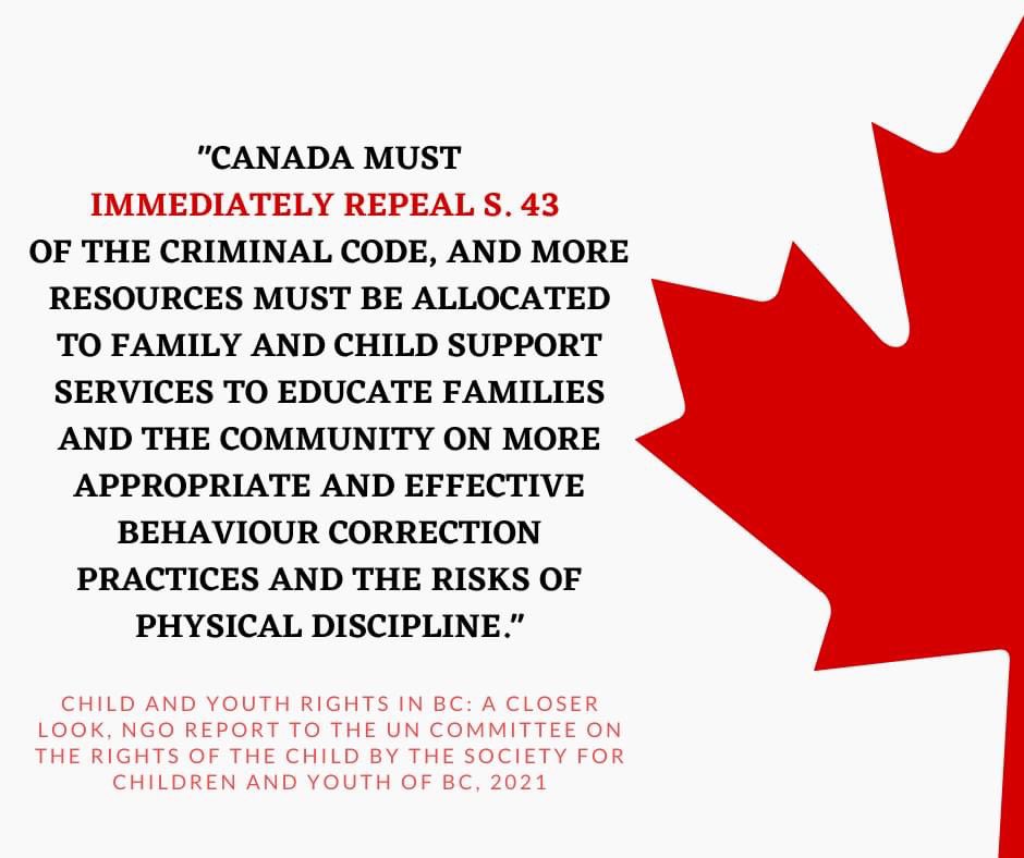PickledTInker's tweet photo. 💥 Boom. 💥 #canpoli it’s time to Repeal43! 
This report to the #UN led by @scyofbc on how #Canada is (NOT!) doing in protecting Children’s Rights. Tag your #MP! #EndViolence #parentingispolitical #children #calltoaction #Truth #Reconciliation #Mentalhealth #Trauma https://t.co/PPsovaJWuW