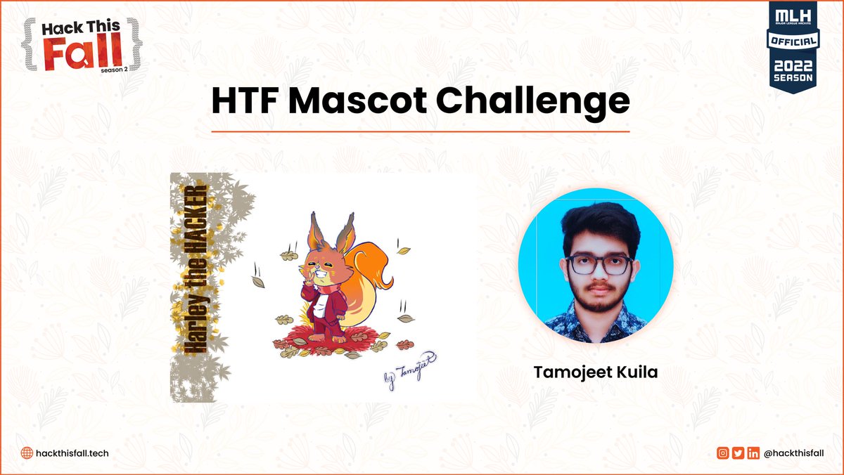 hackthisfall's tweet photo. Congratulations to @TamojeetK for creating this super cute #HTFMascot "Harley The Hacker" and winning the #HackThisFall 2.0 Mascot Challenge ππ https://t.co/QXupoYMSjt