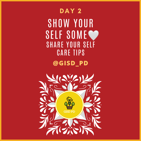 GISD Professional Learning (@gisd_pd) on Twitter photo Day 2 Quest! Show Your Self some 🤍! Share Your Self Care Tips!! <a href="/gisdnews/">Garland ISD</a> <a href="/GISDTLD/">Teaching & Learning Development</a> #GISDpd #ItsthePDforme Day 2 Quest! Show Your Self some 🤍! Share Your Self Care Tips!! <a href="/gisdnews/">Garland ISD</a> <a href="/GISDTLD/">Teaching & Learning Development</a> #GISDpd #ItsthePDforme