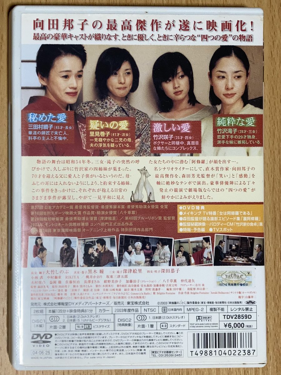 魅力の 阿修羅のごとく２部３話 じゃらん 台本向田邦子脚本加藤治子八千草薫いしだあゆみ風吹ジュン佐分利信 作品ガイド Www Renovafunctionals Com