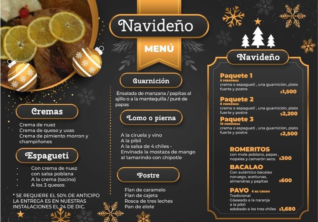 Llamen ya para hacer sus pedidos 
#cenasnavideñas #Navidad #Diciembre