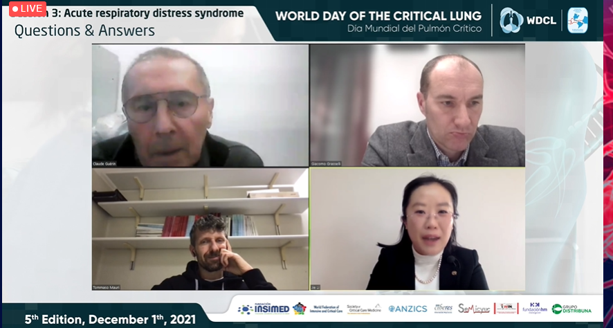GAPlotnikow's tweet photo. Tremenda mesa de discusión en el  #5DíaDelPulmónCrítico
5th World Day of the Critical Lung 
@ventilamec
Coordinándola nada mas y nada menos que #ClaudeGuerin🇫🇷 con #JieLi🇺🇸 #GiacomoGrasselli 🇮🇹#TommasoMauri🇮🇹 https://t.co/3GiKk6AbK1