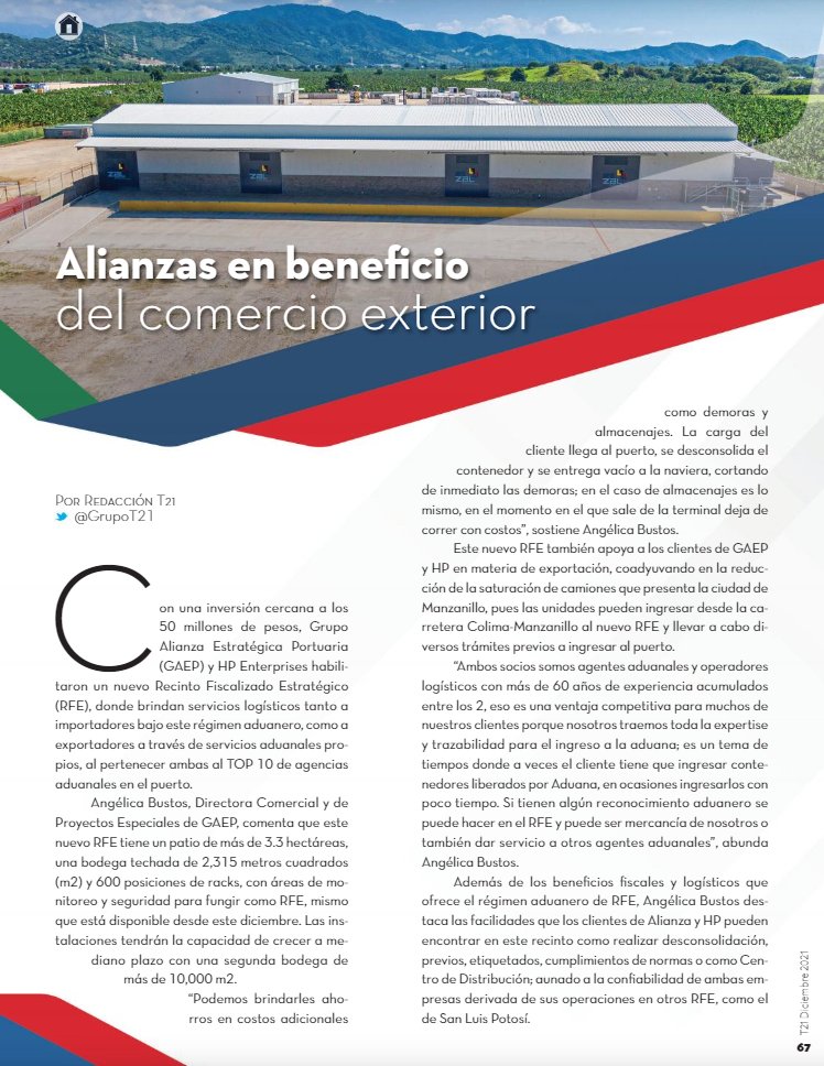 AlianzaEp's tweet photo. Tenemos el gusto de compartir la edición del mes de diciembre de la revista de Grupo T21, ALIANZAS EN BENEFICIO DEL COMERCIO EXTERIOR.

https://t.co/5lNFY9Uvmc https://t.co/CRqA82K7i2