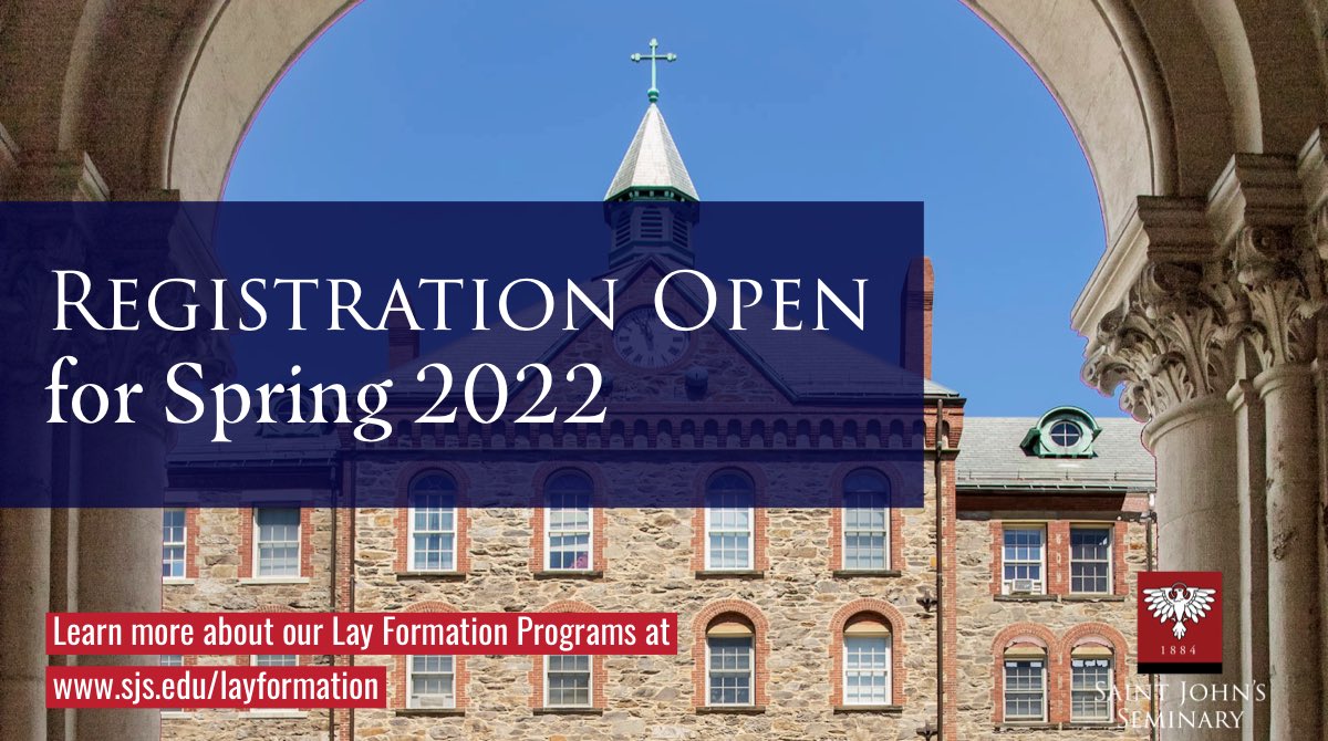 Registration has opened for Spring 2022!

Take a deep dive into the Catholic Theological Tradition through courses like Faith and Reason, Liturgy and the Sacraments, Church History, and more!
•⬇️⬇️⬇️⬇️⬇️
sjs.edu/register
•
<a href="/bostoncatholic/">Archdio. of Boston</a> <a href="/FRDiocese/">Diocese of Fall River</a> <a href="/dioprovidence/">Diocese of Providence</a>