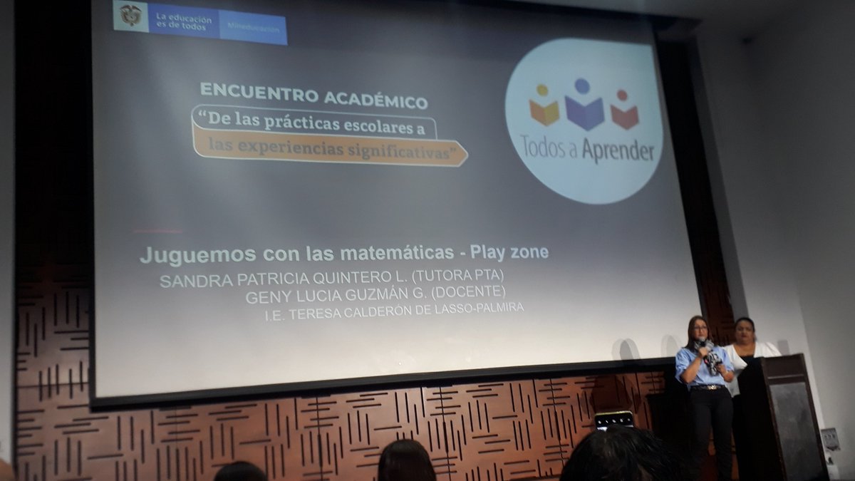 sempalmira's tweet photo. @PTA_Colombia la Institución Educativa Teresa Calderón de Lasso de Palmira, avanza con la experiencia "Juguemos con las matemáticas Play Zone". Felicitaciones a las maestras, Genny Lucía Guzmán y Sandra Quintero.
#EventoPTA2021
#PTAmeTransForma
https://t.co/uJ5f72TUJW https://t.co/A0m3A9kfWI