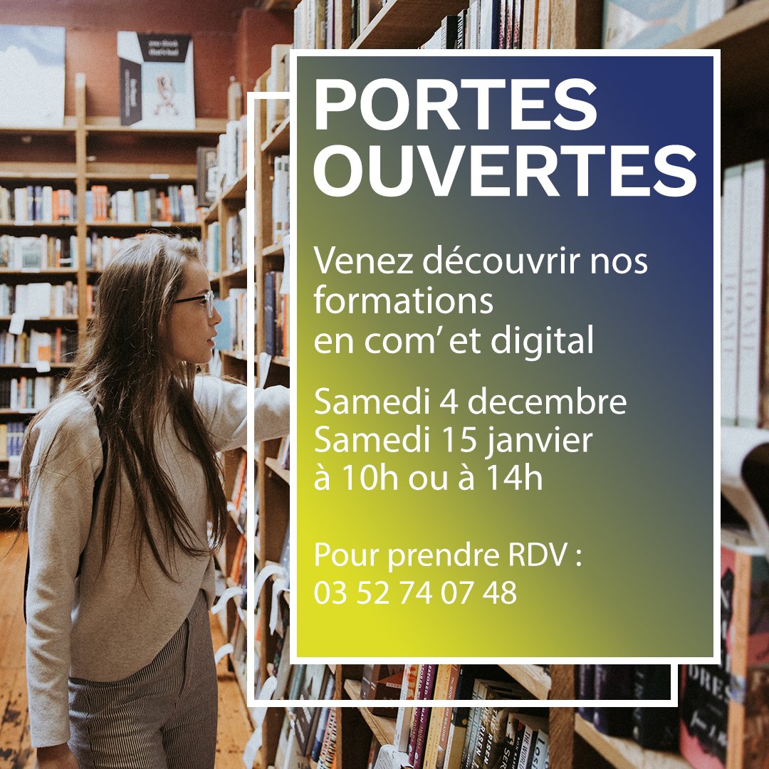 MS_Reims's tweet image. Venez rencontrer nos étudiants et découvrir notre campus ce samedi 4 décembre ou le samedi 15 janvier !