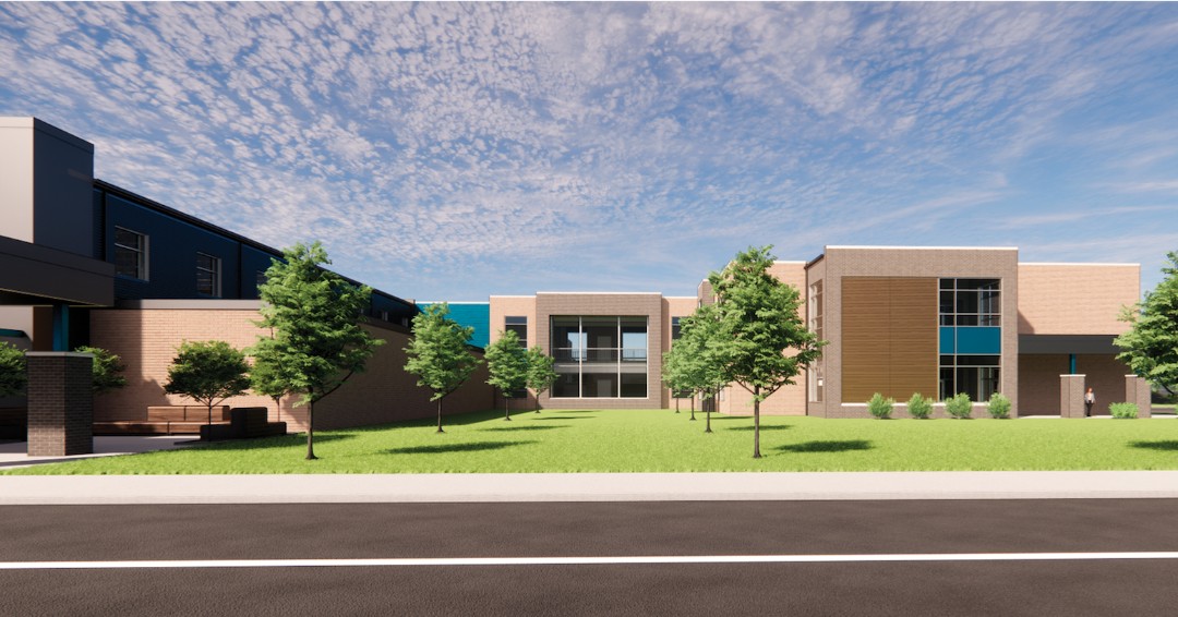 PCSSTN's tweet photo. Happy December! We have some exciting news to share! 
Here is a sneak peek at the new Putnam County southwest school! 
.
.
Building accent colors will change once the school name and colors are chosen in the coming months. 

#PCSS #newthingscoming #fall2024 @UplandDesign https://t.co/rXkJPGVjbf