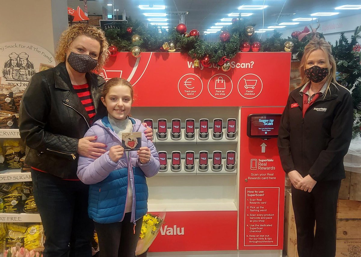 GarveysSV_Cobh's tweet photo. Congratulations Sylwia Olszewska, winner this week's SuperScan competition.
Be in with a chance to WIN a €100 Hamper Or Giftcard. Simply use SuperScan instore to enter the weekly draw 🎉
#SuperScan is Super Easy ‼️
💳 Track your Spend
🛍 Pack as you Shop
🛒 Faster Checkout https://t.co/yn3AYLAr12