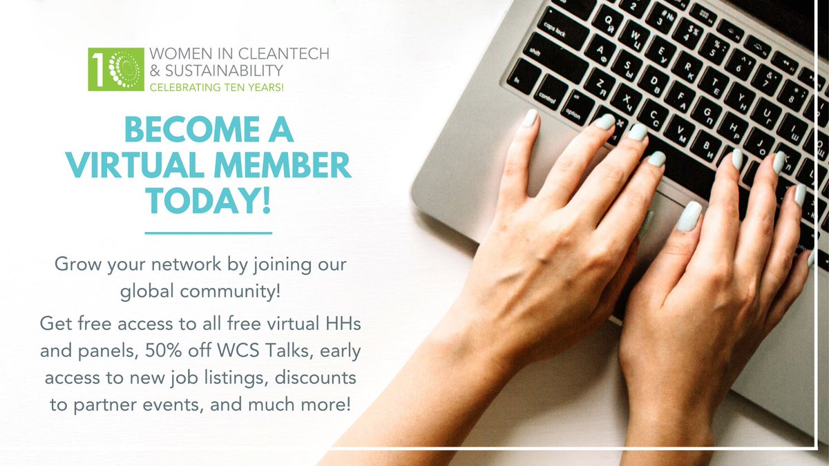 WomenCleantech's tweet photo. The cleantech community is gaining lots of momentum each year with new businesses & ideas. But there is still place to leave your mark! Our #VirtualMembership has been specifically tailored to give you access to events, new jobs, VHHs, and more.
Sign up: https://t.co/Rep6R06e8O https://t.co/J8LOBrunWF