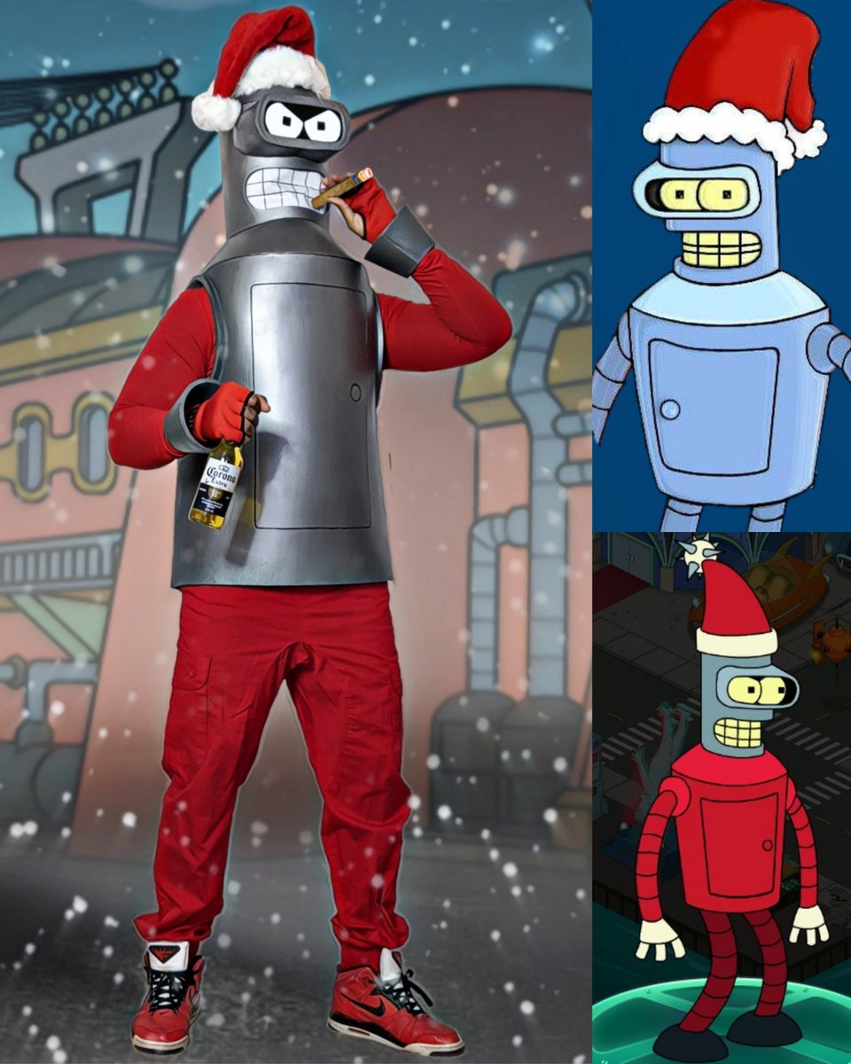 Tis the season to bite my swaggy metal ass 😂 happy holidays everyone!! Enjoy Christmas Bender!

#futurama #christmas #benderrodriguez #coronaextra #nike #christmascosplay #bendercosplay