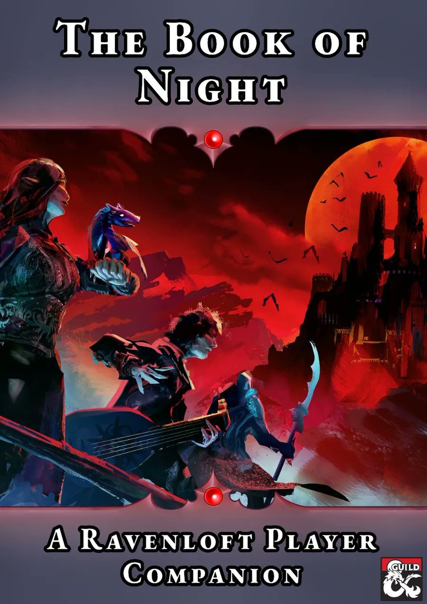 RT @DeficitDragons: Ready to enter the mists of the Domains of Dread?

https://t.co/qEy5m6QU2I

Over 40 subclasses, including two subclasses for @matthewmercer 's Blood Hunter.

The Book of Night: A Ravenloft Player Companion. Available on the #DMsGuild… https://t.co/MYWol0HEmY