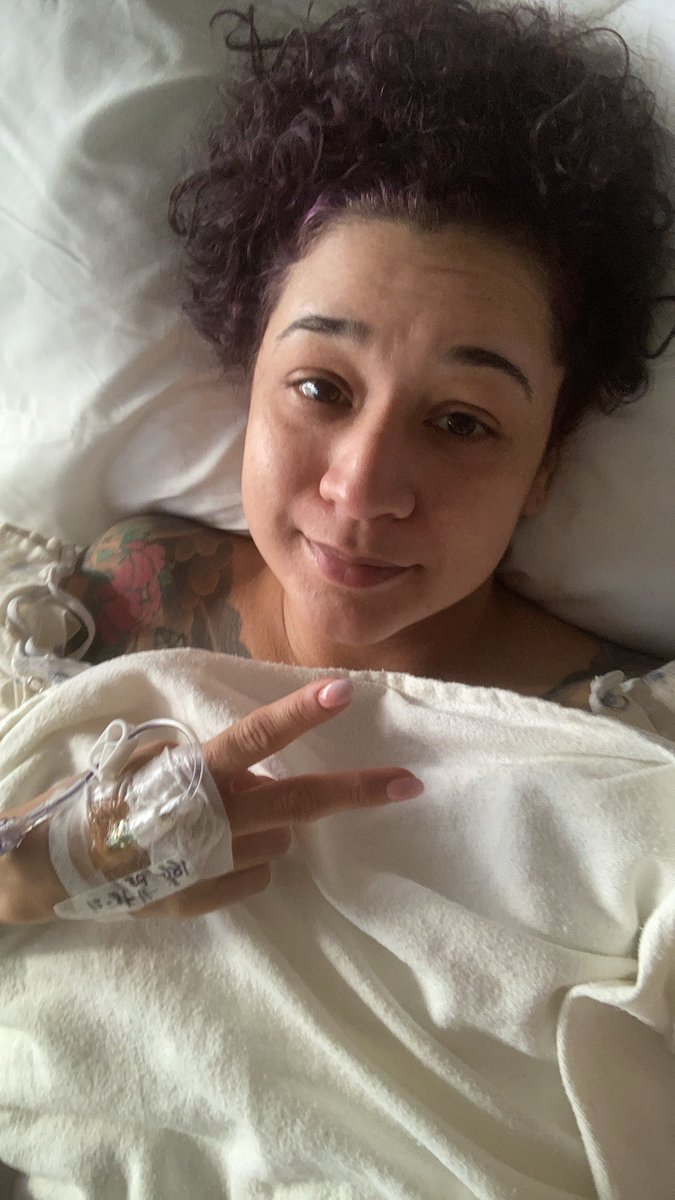 VioletHorror's tweet photo. Nov 18 went in for removal of cancer tumor in my rectum. #fuckcancer #cancersucks #Cancer #Ileostomy #Hospital https://t.co/24UgdhhWcX