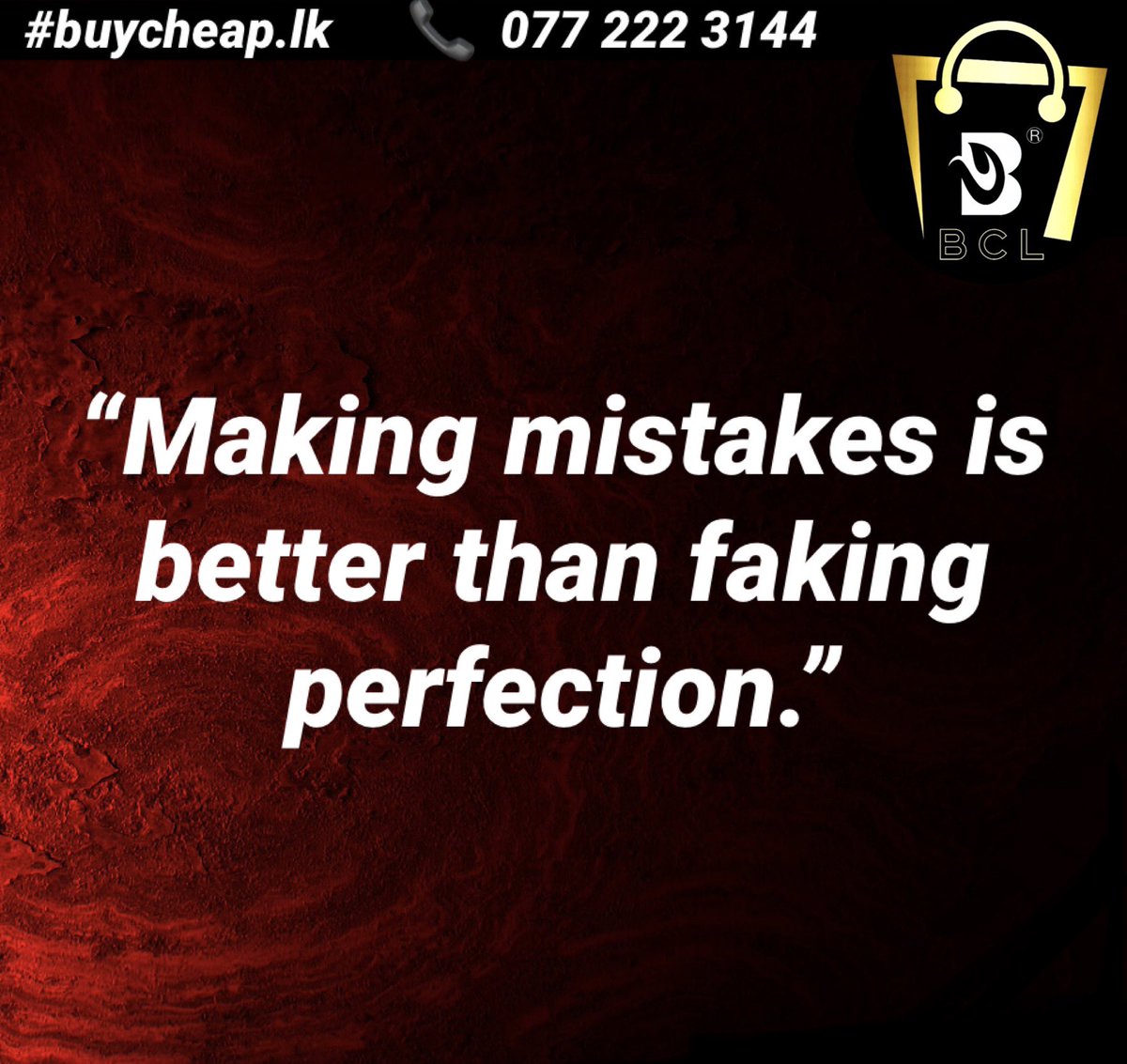 BuycheapLk's tweet photo. Quote of the day!

#stopnegativity #bepositivealways #bepositive #stopfear #staffdevelopment #staffappreciation #workenvironment #workexperience #workplace #workplacepolicies #training #development #stafftraining #marketing #marketingandadvertising #digitalmarketing https://t.co/Ajd41oNQIG