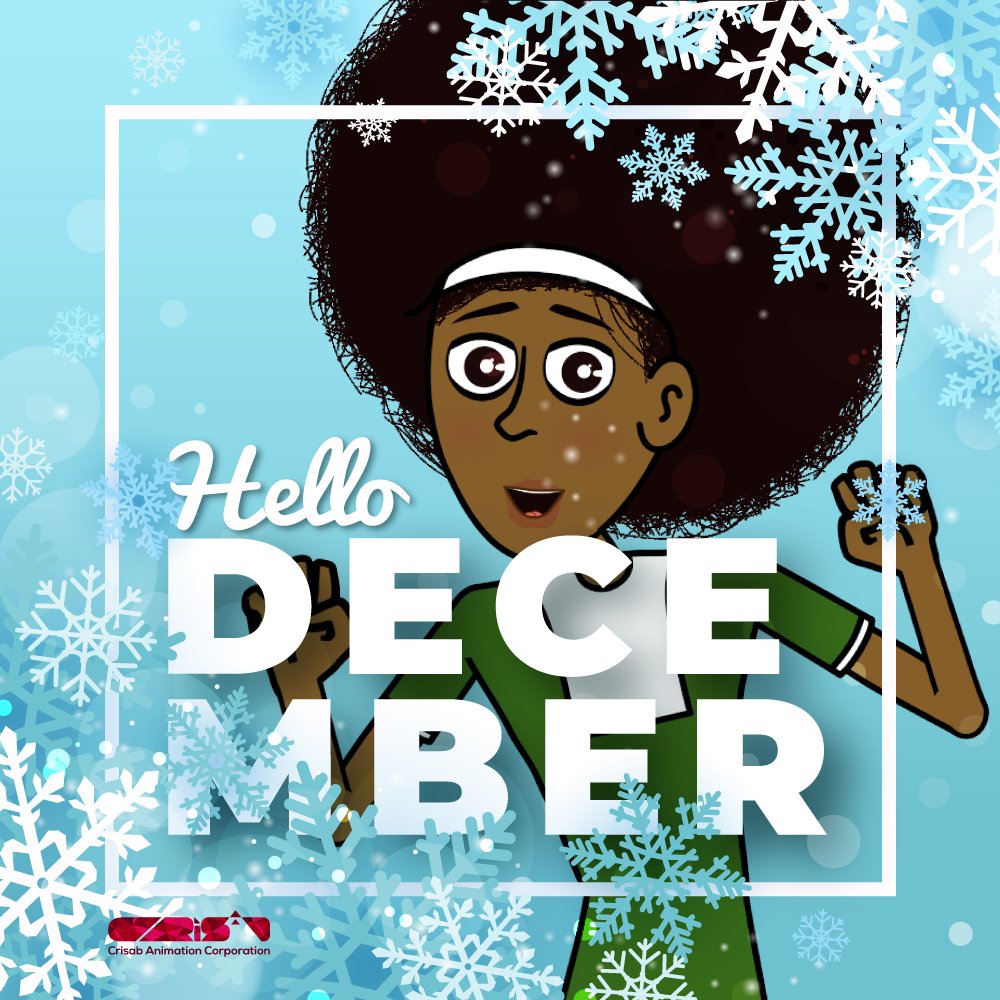 CrisabAnimation's tweet photo. Welcome to December. We are glad you all made it. 🥂
..
#december #newmonth #lastmonthoftheyear #HappyThanksgiving2021 #celebrate https://t.co/QugeN1nVe9