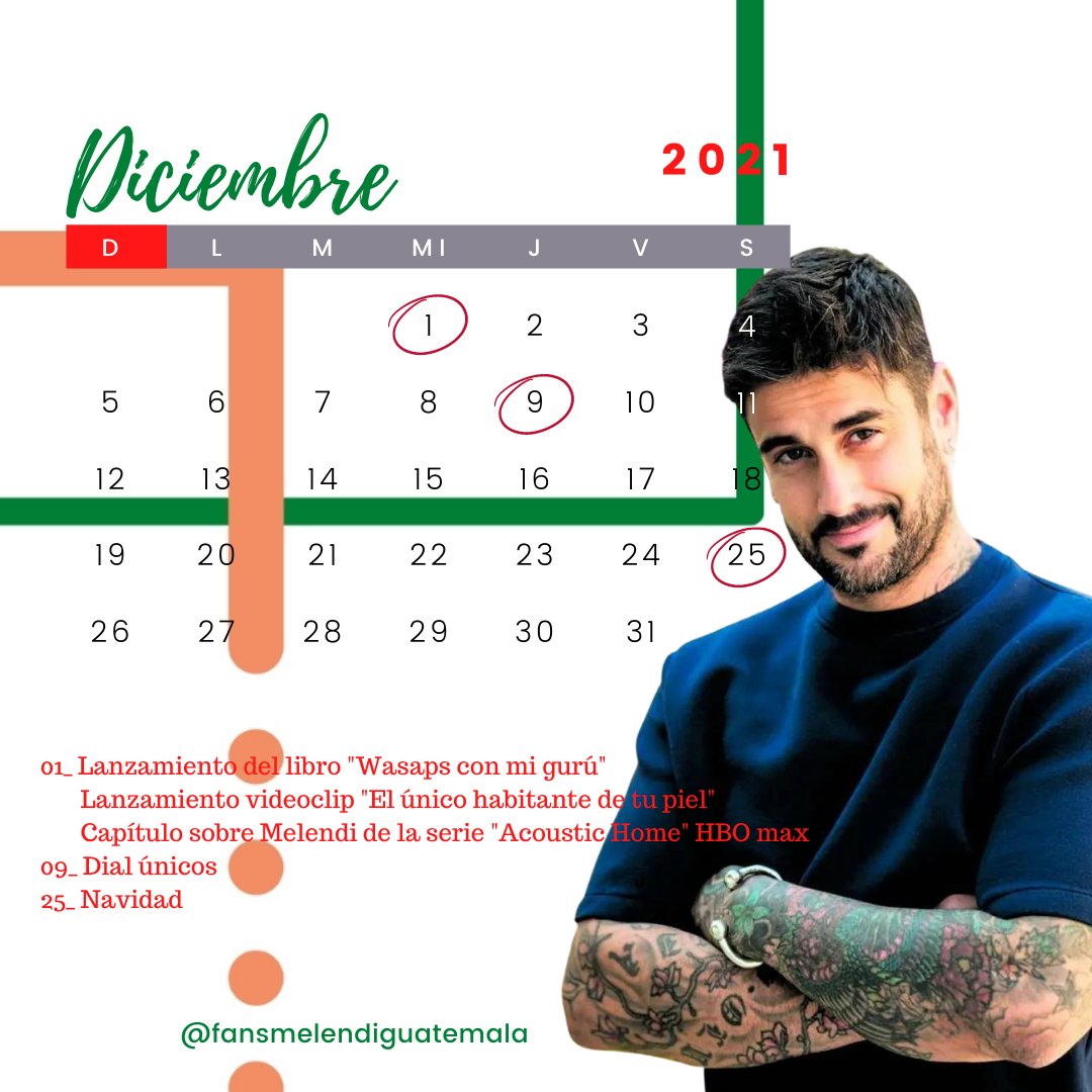 MelenGuatefans's tweet photo. Iniciamos ya el último mes del 2021 y lo hacemos de la mejor manera con @MelendiOficial 😍
#Melendi #Navidad #Milindri #Libro #Videoclip https://t.co/pBEfHmSjoL