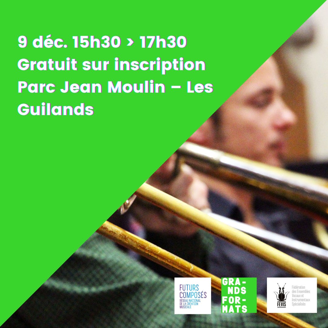 [ATELIER] PRÉVENTION DES TROUBLES MUSCULO-SQUELETTIQUES CHEZ LES MUSICIEN·NE·S PROFESSIONNEL.LE.S 
Organisé par @grandsformats, @futurscomposes &amp; <a href="/FEVIS1/">FEVIS</a> 
> Gratuit sur inscriptions : bit.ly/3pg3iAL
+ Atelier suivi d'un concert!
#atelier #réseau #musique #futurscomposés