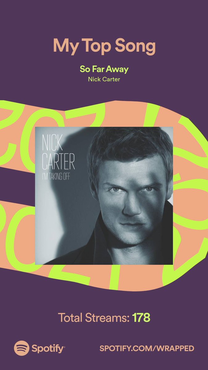 GoodVibesMommy's tweet image. 💗 Thanks for getting me through 2021 @nickcarter #spotifywrapped2021 #IHaveProblems