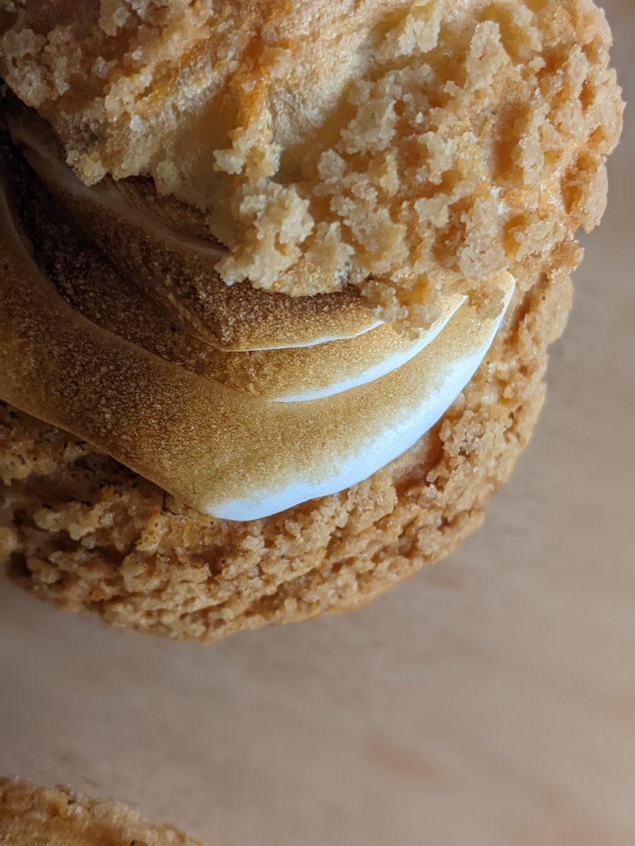 lauraftzpatrick's tweet photo. If toasty marshmallowy choux buns are your thing, come say hello at the @breadflower_ market on 11th at @KampusMCR https://t.co/zoWcnjonaG