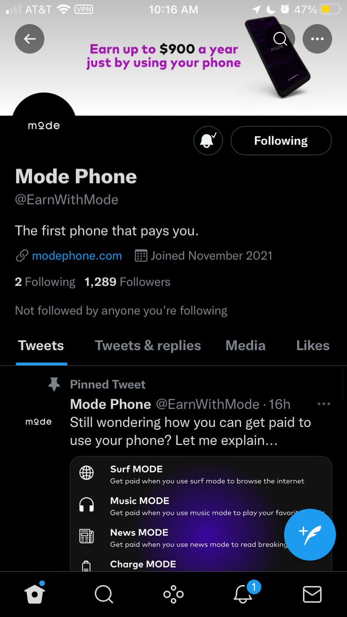 Jamesplusdogs's tweet photo. @EarnWithMode #ModePhoneMonday Feeling Lucky ๐ฑ ๐ @ThaDonGen @Aartive51749750 @Alphamouse3 https://t.co/ETcZmYQ0cc