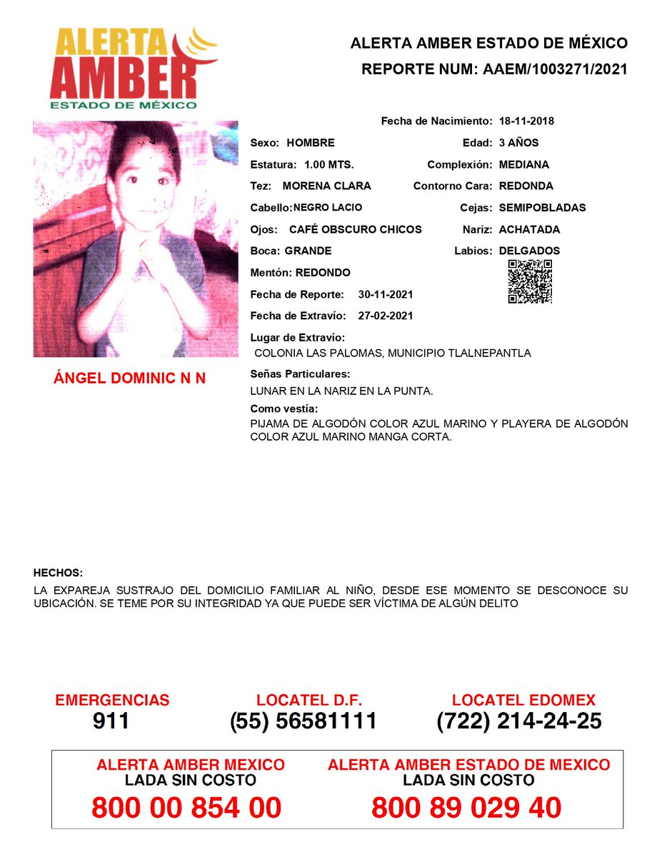 FiscaliaEdomex's tweet photo. 📍Tu apoyo es importante, ayúdanos a difundir, cualquier información para localizar a las siguientes personas comunícate al ☎800 890 2940 Alerta Amber Edoméx. y 📞800 7028 770 #FiscalíaEdoméx https://t.co/7Sf5I5YPQT