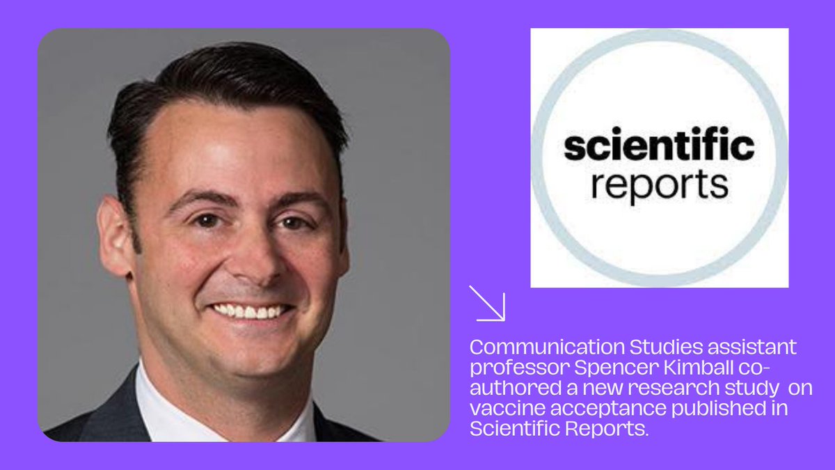 #EC_FacultySpotlight @Emerson_ORCS: What factors are associated with vaccine acceptance in the US? @eccommstudies Professor @SpencerPolling, @EmersonPolling director, co-authored a new study in 
@SciReports, an #openaccess journal from @NaturePortfolio: go.nature.com/32G8C8Z