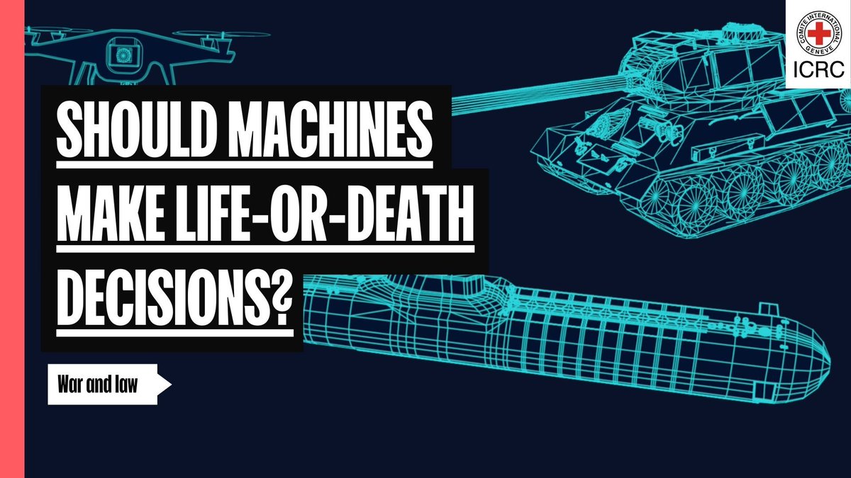 ICRC's tweet photo. What are the dangers of autonomous weapons?

Find out in our new explainer --> https://t.co/9Gpnyshl2e https://t.co/d5qPajaxR4