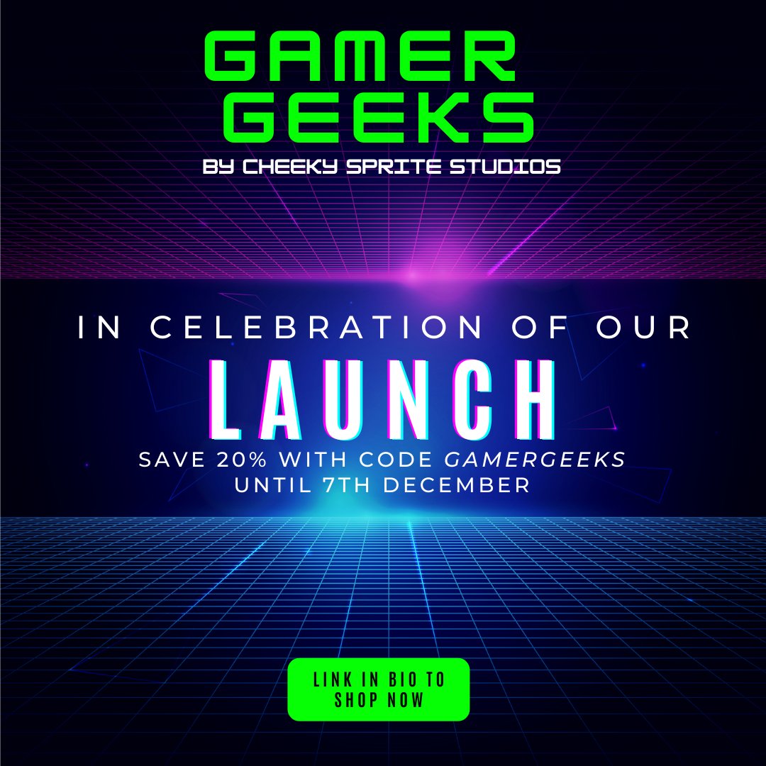 GamerGeeksMerch's tweet photo. Our Gamer Geeks range is now live on our store!

#IndieGameDev #indiedev #gamedev #GAMEZONE #gamers #gamingpc #gamerlife #indiegames #indiedevhour #GameFi #indiegamedeveloper #DEVCommunity #Steam https://t.co/0RV5fS7jeI