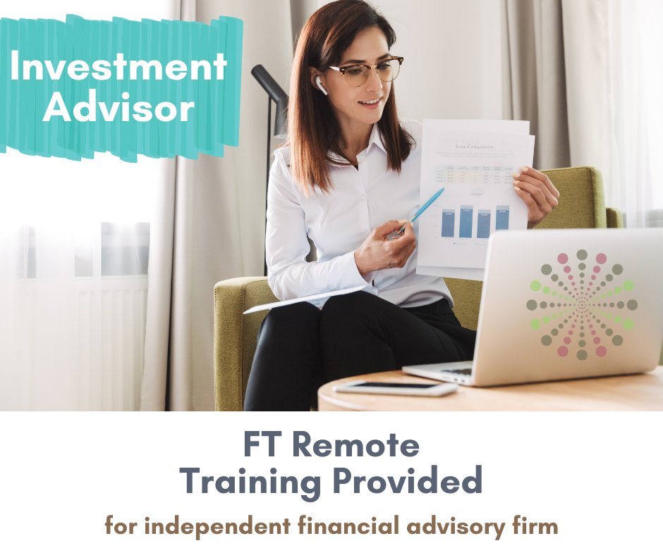 Job Opportunity! Investment Advisor, 100% #Remote with a top independent firm. #Training and #leads provided, growth path from advisor to Certified Financial Planner #CFP. See more and apply: bit.ly/2ZGvZyf

#relaunch #financialservices #CareersBeginHere #careerpivot