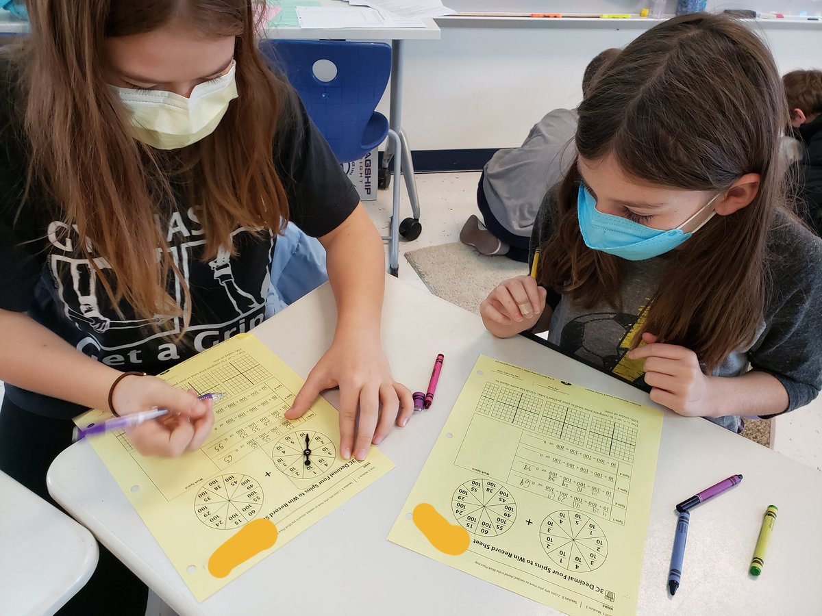 EatonTeaching's tweet photo. Tenths, hundredths, and conversions... Oh my! Loving our Math Work Place today (esp. after they beat me first)! @BCPSMATH @sparksespta @MChykoLeighBCPS https://t.co/9B3GMnyOOy