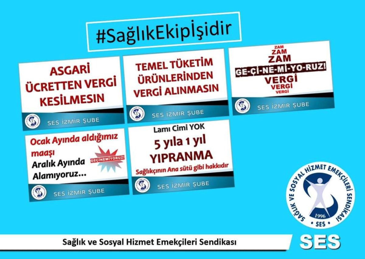 sesgenelmerkezi's tweet photo. Adı Sağlık olan Bakanlığın kaçırdığı noktayı bir kez daha hatırlatıyoruz: #SağlıkEkipİşidir Tüm sağlık emekçilerinin ücretleri yoksulluk sınırı üzerine çıkarılsın, ek gösterge 3600den 7200e kadar kademeli olarak yükseltilsin. https://t.co/qSvhgRLJsz
