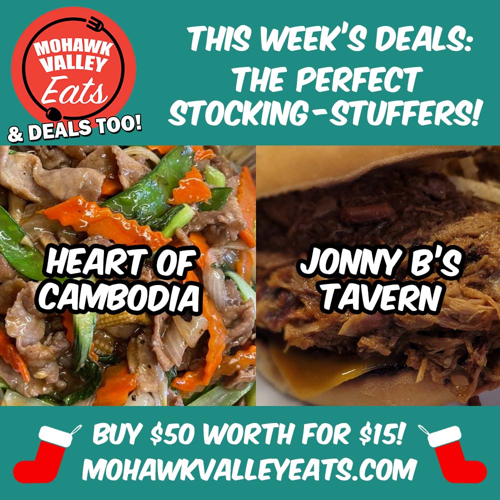 MVEats's tweet photo. HOLIDAY SPECIAL!  Need some more stocking-stuffers this holiday season?  How about getting $50 worth of gift certificates to Heart Of Cambodia  or Jonny B's Tavern for ONLY $15!  Get this awesome Deal only at https://t.co/8j5OisDLnv https://t.co/q6d7fgaNYi