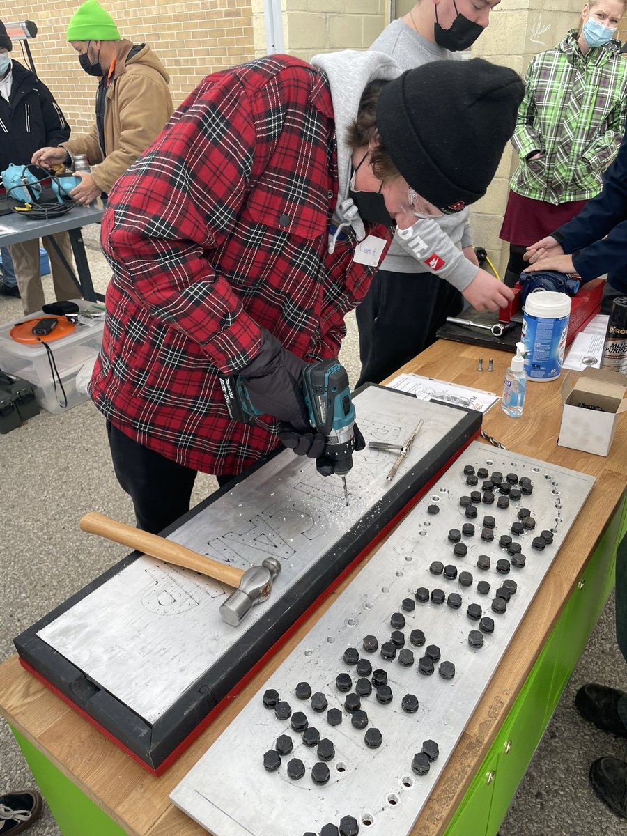 JennParrington1's tweet photo. @supportONyouth here at @DunbartonDHS with Tools of the Trades Millwright experience!  SHSM students engaged in hands-on skilled trades learning and employability skills training! @muller_mon @DDSBSchools @DDSB_Curriculum https://t.co/mSFq747T5F