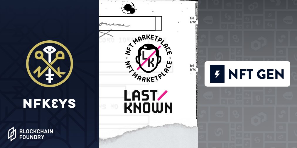 BlockFoundry's tweet photo. 1/5
We said we were #apeing into the #NFT space, and we weren't kidding!
We are proud to announce our three proprietary tools to help #NFTartists create, deploy & sell #NFTs with #NFTGen, @LastKnownMarket & @NFKeysOfficial.
$BCFN $FTM $SYS https://t.co/4mPFIiNBwV