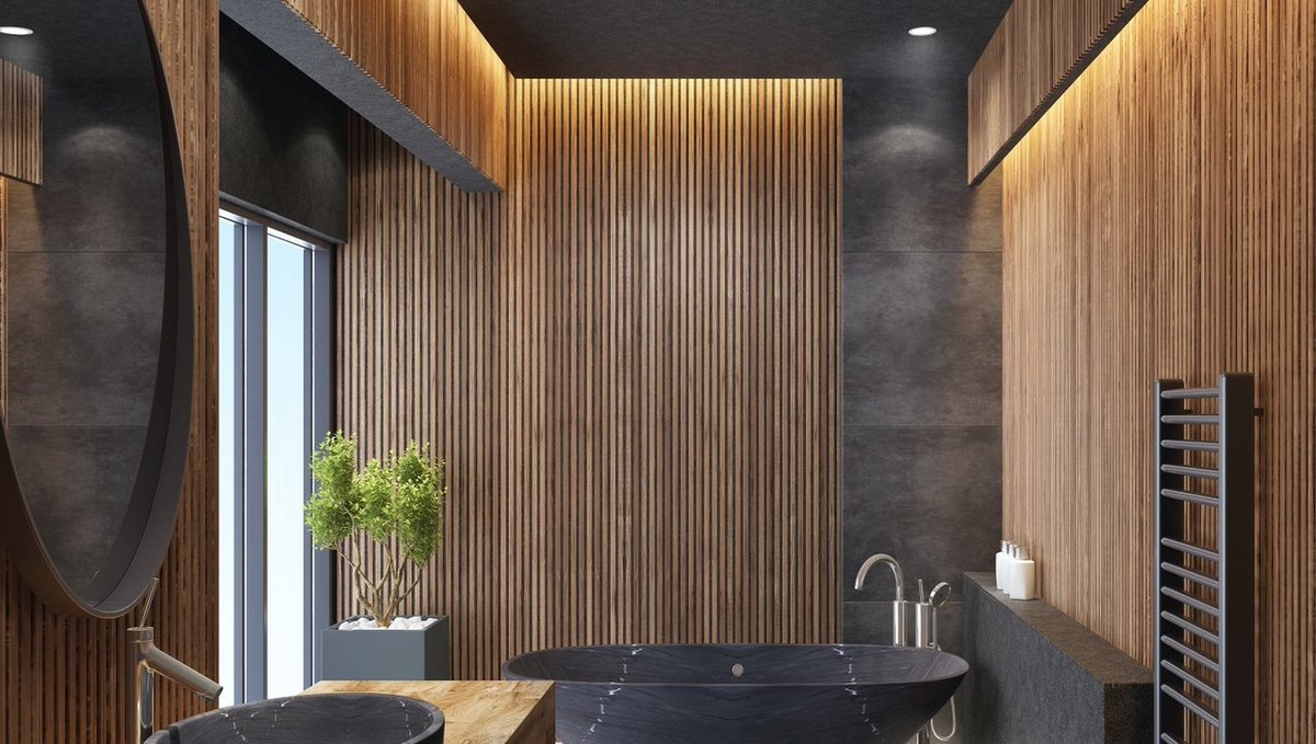 SourceLtg's tweet photo. Nothing better than a luxe bathroom with minimalistic lighting by @SATCOPRODUCTS. 😍 Explore available fixtures here: https://t.co/TPLU3fJjjt #SourceLighting #BathroomLighting https://t.co/QfIO3E8smC