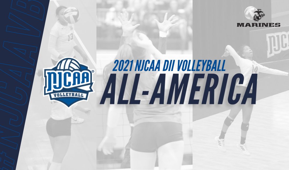 🏅 Outstanding on-court efforts receive top honors!

The 2021 #NJCAAVB Division II All-America Teams presented by the Marines have been announced!

Full List | njcaa.org/sports/wvball/…