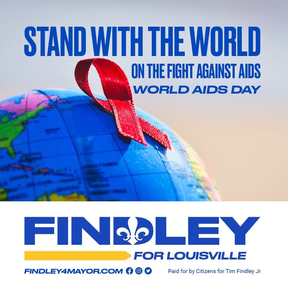sandilyncpatten's tweet photo. Today, Team Findley stands with the rest of the world in the fight against AIDS. #knowyourstatus #louisville #standwithtim https://t.co/V5h8gAMm30
