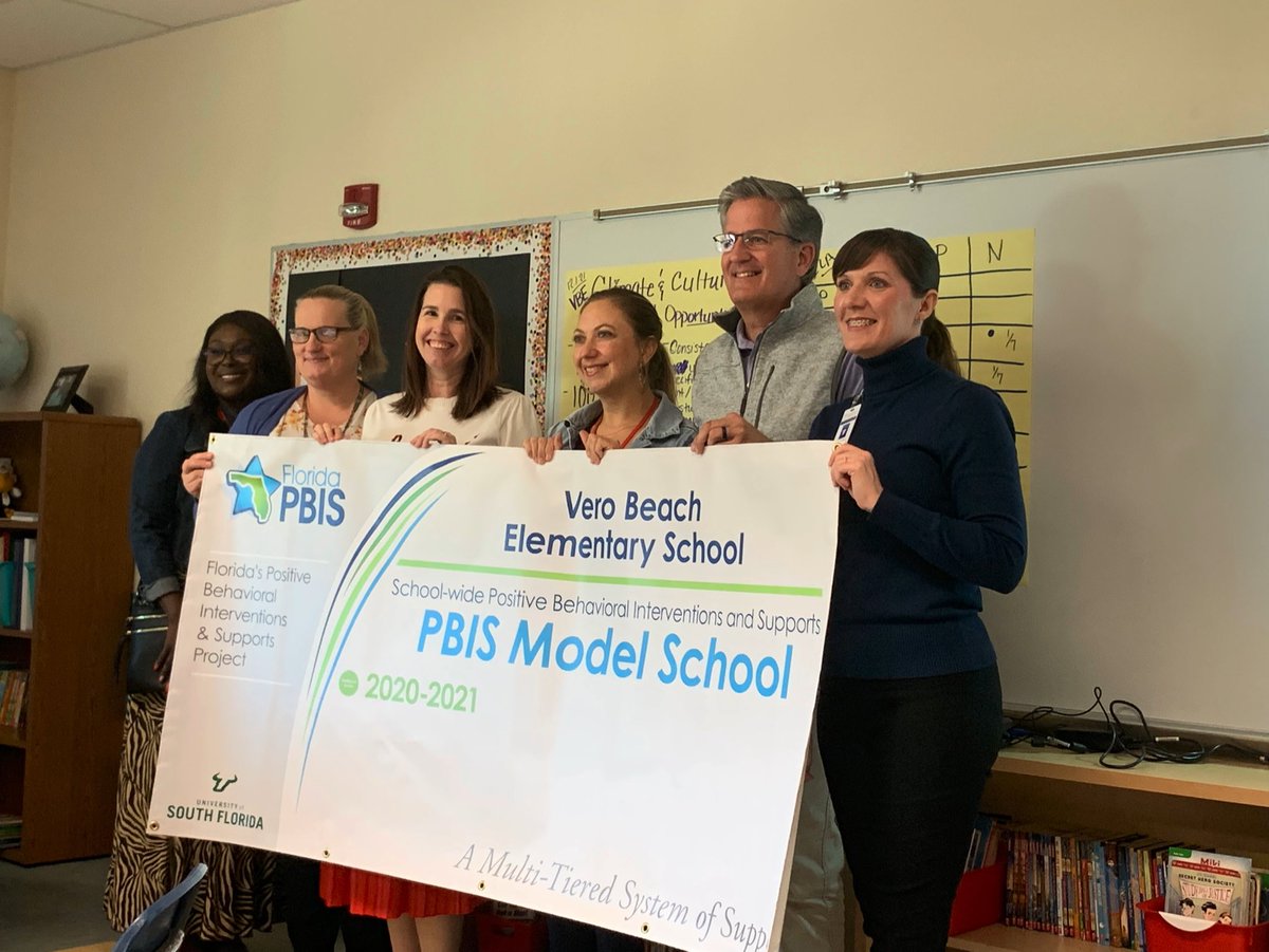 Congratulations to VBE for being a model PBIS school!  Way to go <a href="/MathenyLyndsey/">Lyndsey Samberg</a> for your leadership and the amazing team at VBE!  @StrategicSDIRC  <a href="/verobeachelem/">VBE</a> @sdirc_ss @SDIRC_myhre