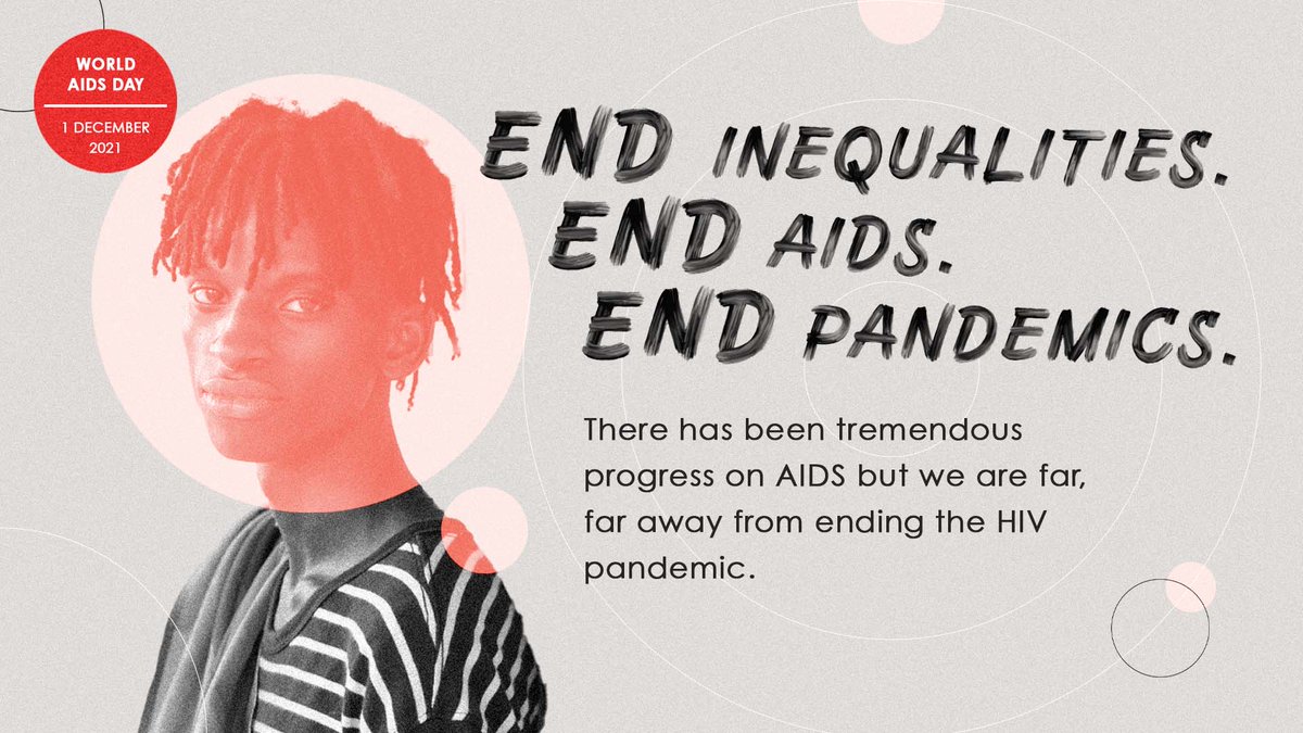 Despite remarkable progress, 40 years after the first AIDS cases were reported, HIV remains a threat.

Tackling inequalities in access, as well as prevention &amp; treatment are key to ending AIDS.

More from <a href="/UNAIDS/">UNAIDS Global</a> on Wednesday's #WorldAIDSDay: bit.ly/AIDSDAY21