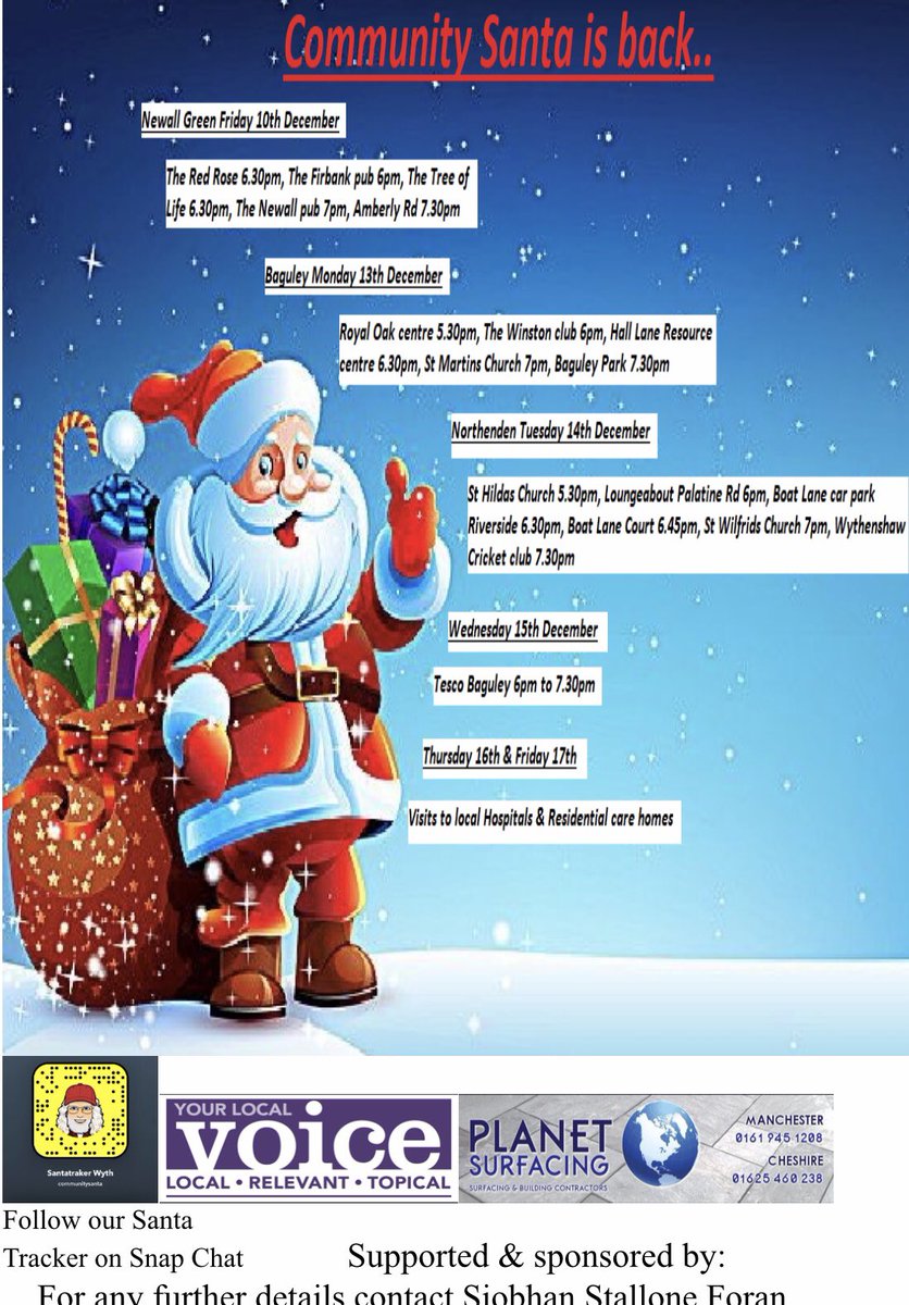 EventsForan's tweet image. Community Santa starts next week, free treat for all the children ♥️