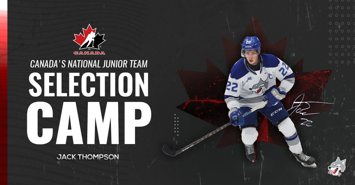 🔥Congratulations to 🐺Wolves Captain <a href="/jackthompson_22/">JT</a>  on earning an invitation to <a href="/HockeyCanada/">Hockey Canada</a>'s National Junior Team Selection camp! 🇨🇦 

#ReadytoRUN 
📰: sudburywolves.com/article/thomps…