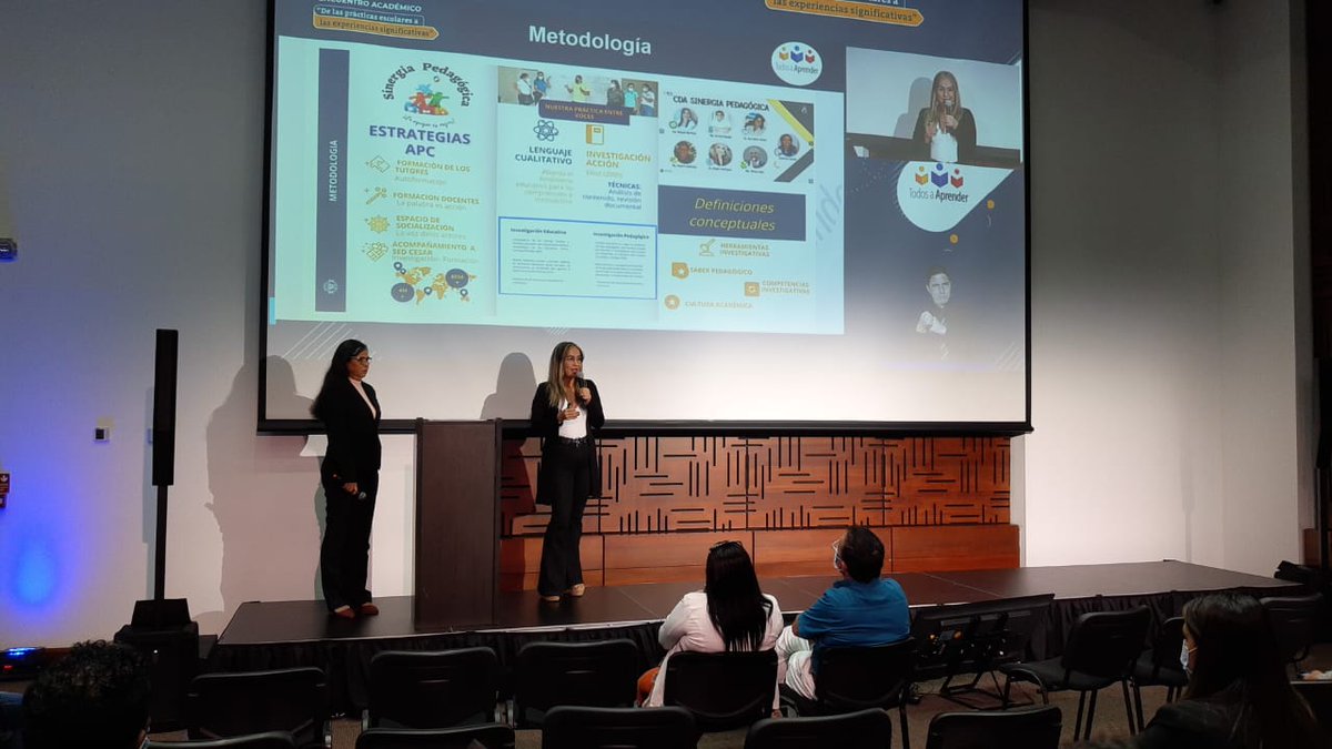 JohanaCifuente5's tweet photo. #PTAmeTransforma CDA Sinergia pedagógica PTA Cesar socializa su experiencia entre voces: La palabra es acción como forma de dinamizar iniciativas que promuevan aprendizajes ¡Felicitaciones @osirisgriega , @ngelaRo72211174 y Sinergia por su excelente experiencia y presentación! https://t.co/K1hieL67we