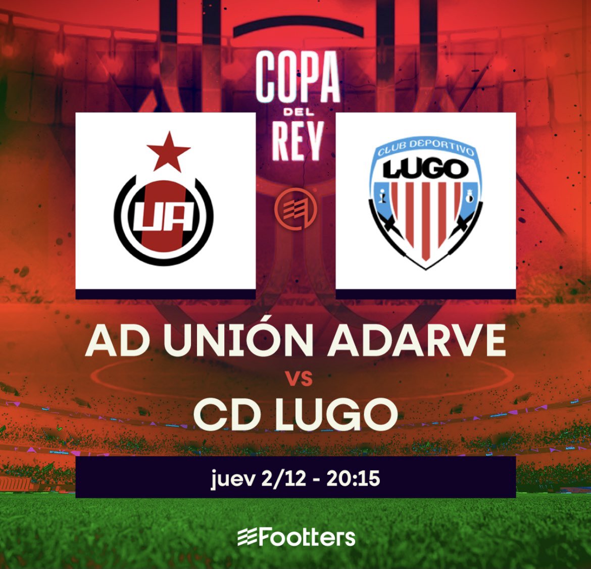 UnionAdarve's tweet photo. ⚽️ ¡Contando las horas! ¡VAMOS EQUIPO! @footters #LaHoraDelLobo https://t.co/XCE6UkdQeQ