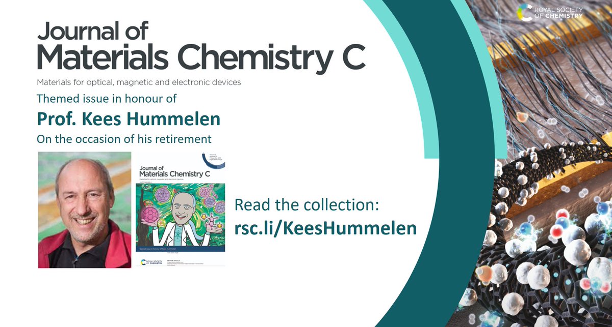 We are pleased to present a themed issue of J. Mater. Chem. C in honour of Prof. Kees Hummelen on the occasion of his retirement. Read the collection at rsc.li/KeesHummelen