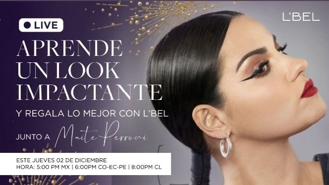 ⚠️MAÑANA⚠️

Live de <a href="/LBelOnline/">L'Bel</a> junto con <a href="/maiteperroni/">Maite Perroni B.</a> y <a href="/makeupbyponcho/">*Alfonso Castro*</a> . 
¡No te pierdas! 💄💋💜

➡️:sorprendete.lbel.com/ecommerce/LB_L…