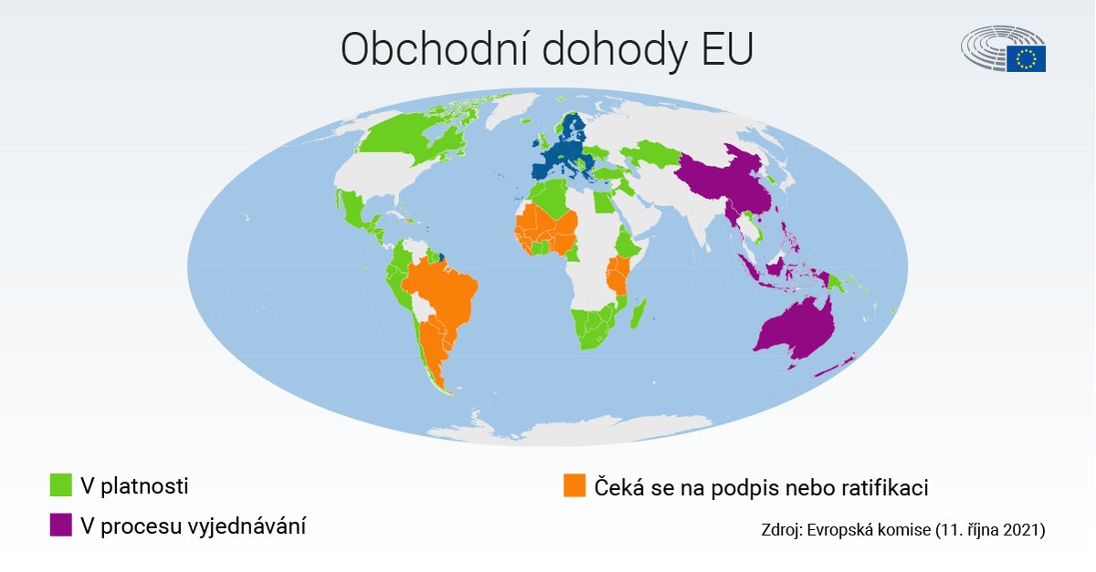 Europarl_CZ's tweet photo. Evropská unie vyjednává své obchodní dohody takřka po celém světě. Díky nim je zeměpisným označením chráněno například i českobudějovické pivo 🍺 nebo žatecký chmel 🌱. 

Jak vypadá současný stav právě probíhajících jednání? Zjistěte to v našem přehledu ➡ https://t.co/BIEJChNeed https://t.co/TCAGw1v4E0