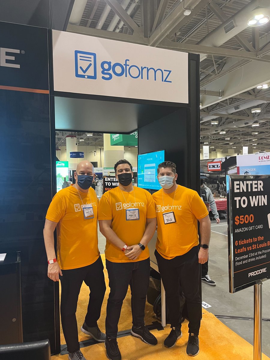 goformz's tweet photo. Make sure to swing by the @procoretech booth (#1301) at The Buildings Show in Toronto, and check out how GoFormz can help your construction teams! Members of our team will be offering demos of the GoFormz platform until December 3rd! #ProcoreCanada #TheBuildingShow https://t.co/1weRZCfcWK